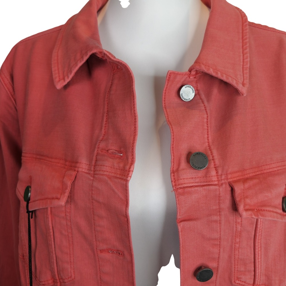 Liverpool Los Angeles Coral Denim Jacket XXL NWT Stitch Fix - Picture 4 of 10
